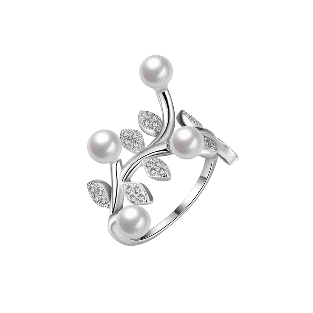 Silver ring eq Dimond